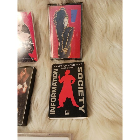 5 Cassettes 80s BUNDLE MADONNA,Jackson, George MICHAEL U2, Information Society - Picture 3 of 5